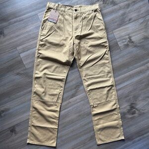 NWT Patagonia Men’s All Season Hemp Canvas Double Knee Pants 34x34 Tan Brown